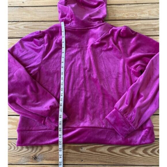 NWT $88 Magaschoni Velvet Sweat Suit Size XL Women’s Fuchsia - Picture 8 of 16